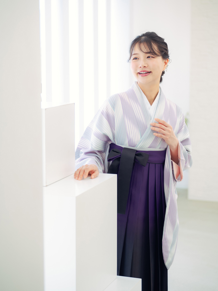 先生の卒業式での立ち姿
