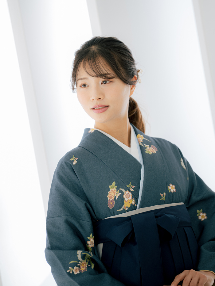 先生の卒業式での立ち姿