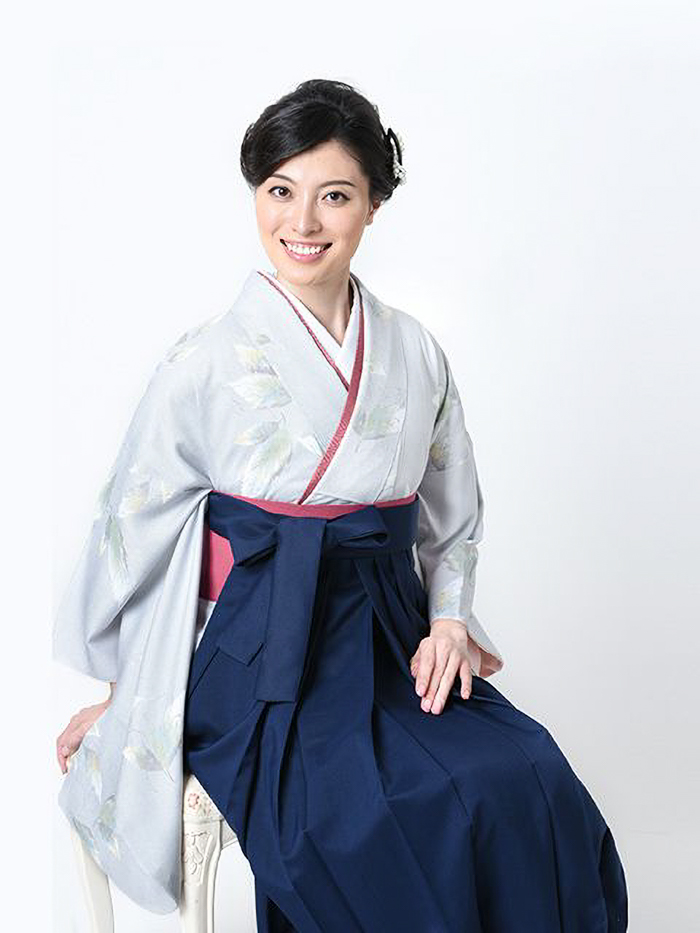 先生用卒業レンタル袴の柄アップ