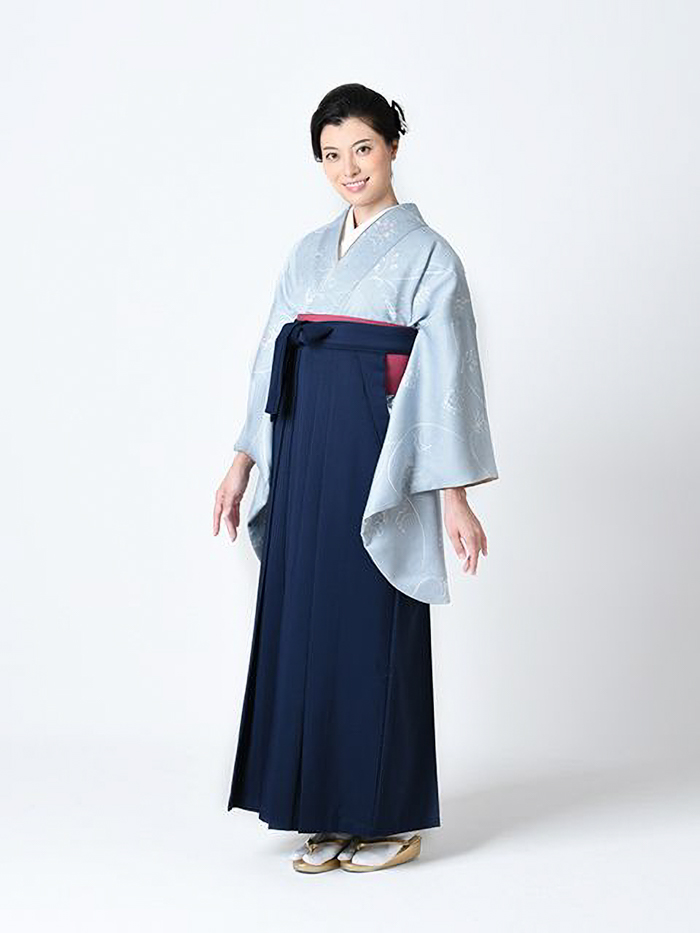 二尺袖 着物 袴 フルセット 百花斉放 水色 袴変更可能 卒業式 NO36770 袴レンタル｜卒業式｜二尺袖 着物のみ｜水色地 更紗