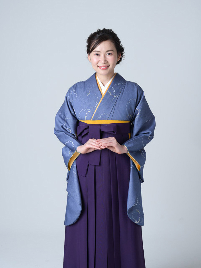 先生の卒業式での立ち姿