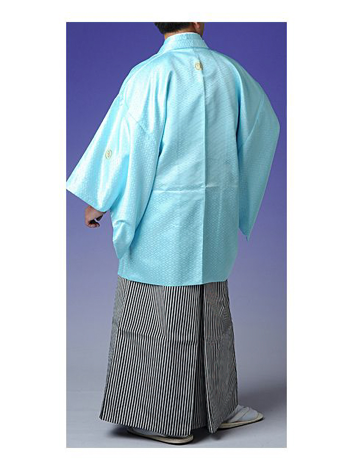 成人式｜二十歳の集い｜紋付袴レンタル｜全国宅配｜ライトブルー