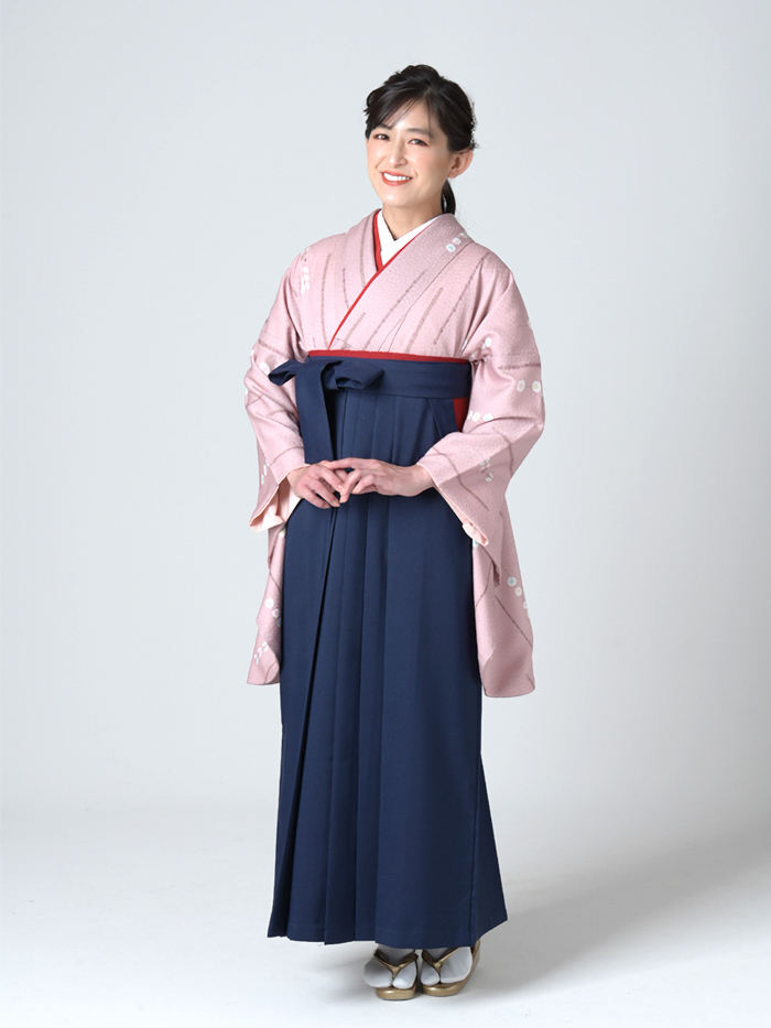 袴 はかま「無地袴」紺 馬乗り仕立 L寸 き181吟25256 - 男性和服、着物 袴 はかま「無地袴」紺 馬乗り仕立 L寸 き181吟25256 - 男性和服、着物