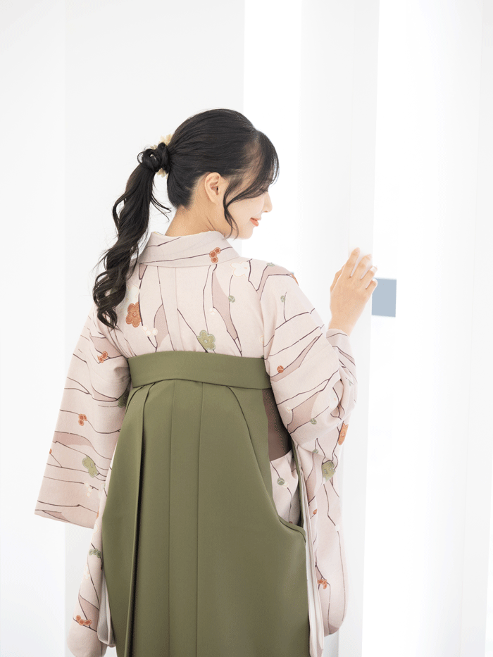 先生用卒業レンタル袴の柄アップ