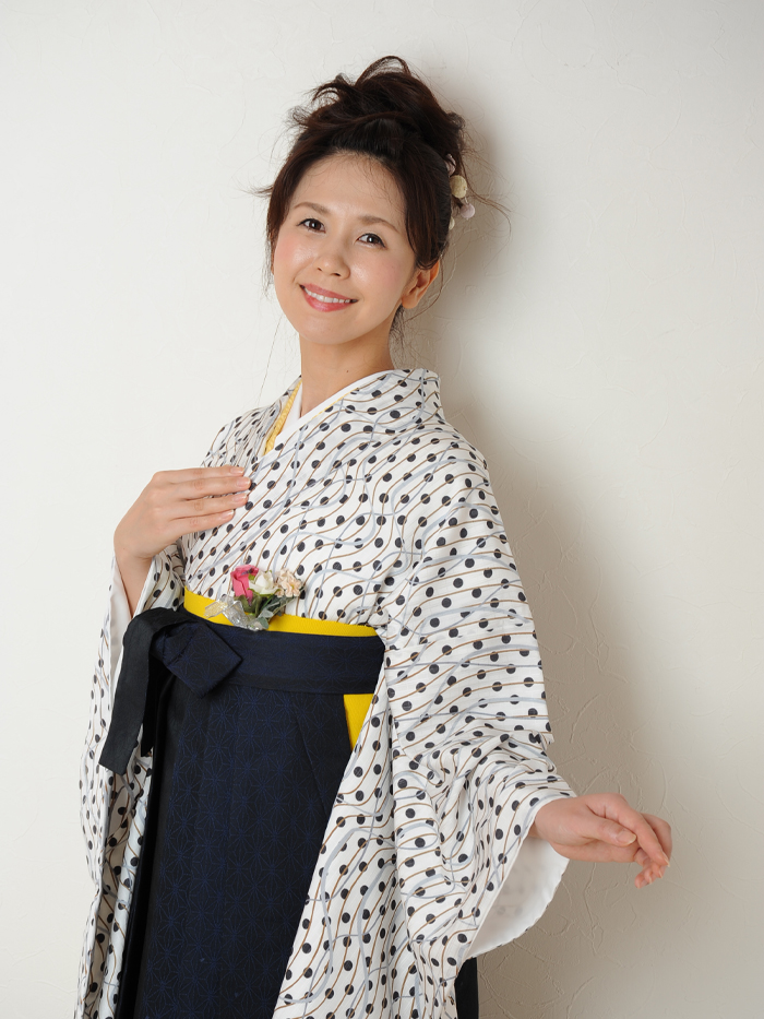 先生の卒業式での立ち姿