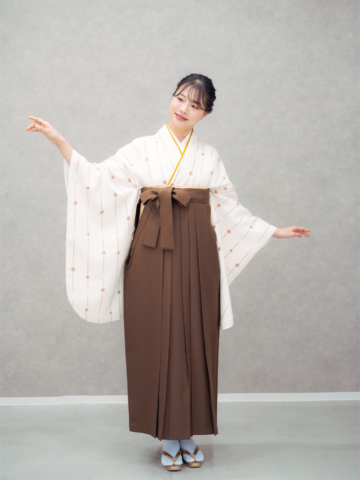 先生用卒業レンタル袴の柄アップ