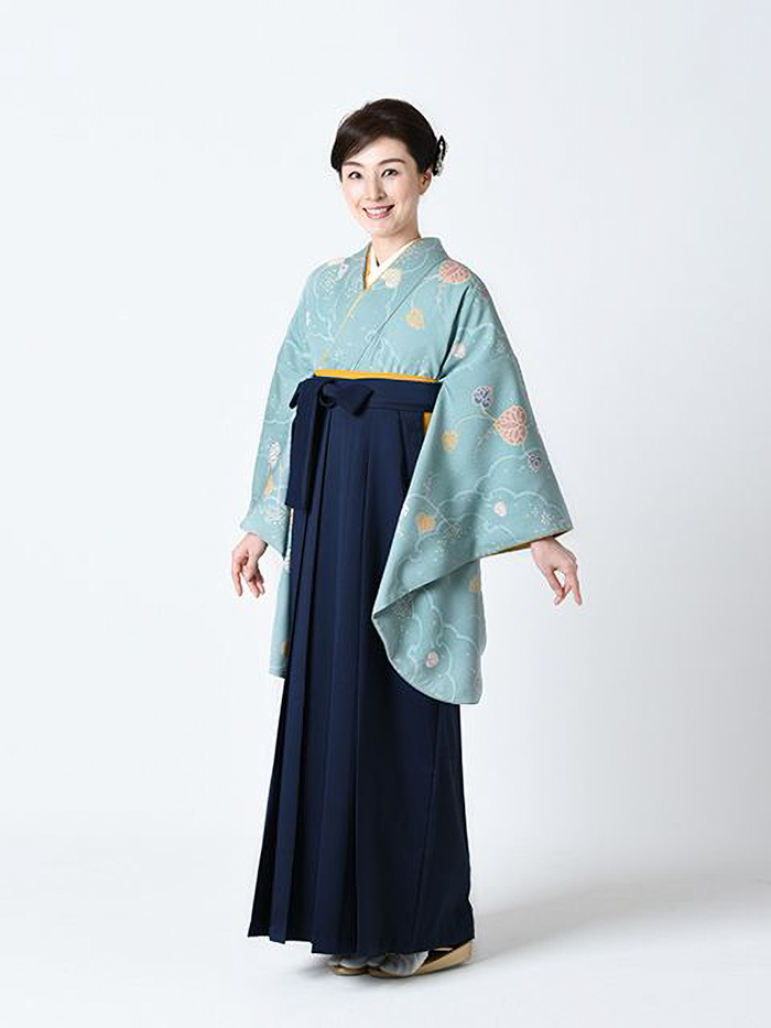 先生用卒業レンタル袴の柄アップ