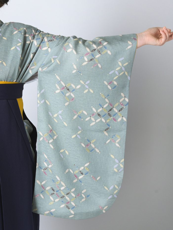 先生用卒業レンタル袴の柄アップ