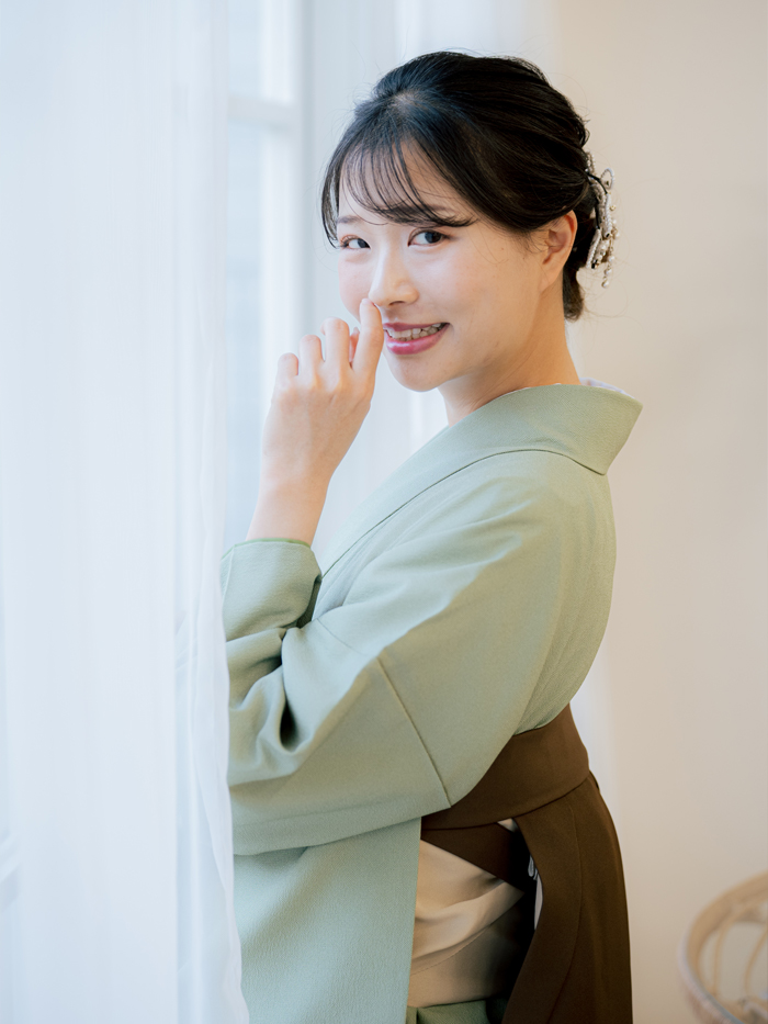 先生用卒業レンタル袴の柄アップ