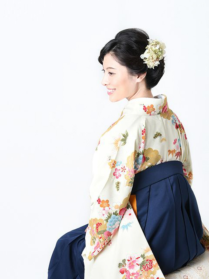 先生の卒業式での立ち姿
