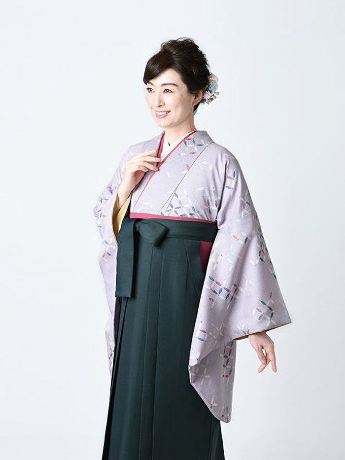 袴レンタル｜卒業式｜全国宅配｜薄紫 七宝文くずし＋モス