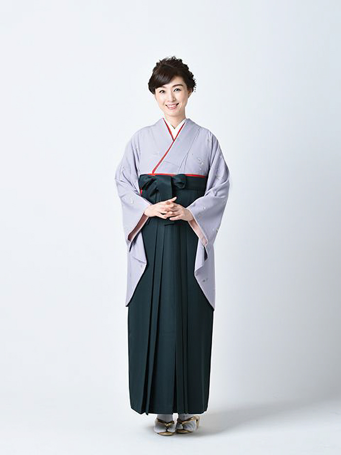 先生用卒業レンタル袴の柄アップ