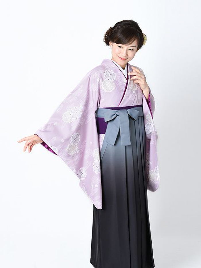 先生用卒業レンタル袴の柄アップ