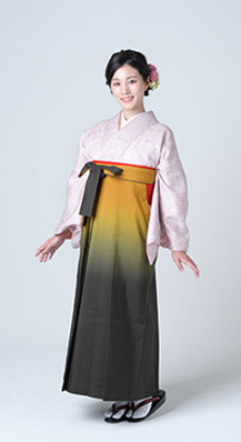 ピンク系先生袴